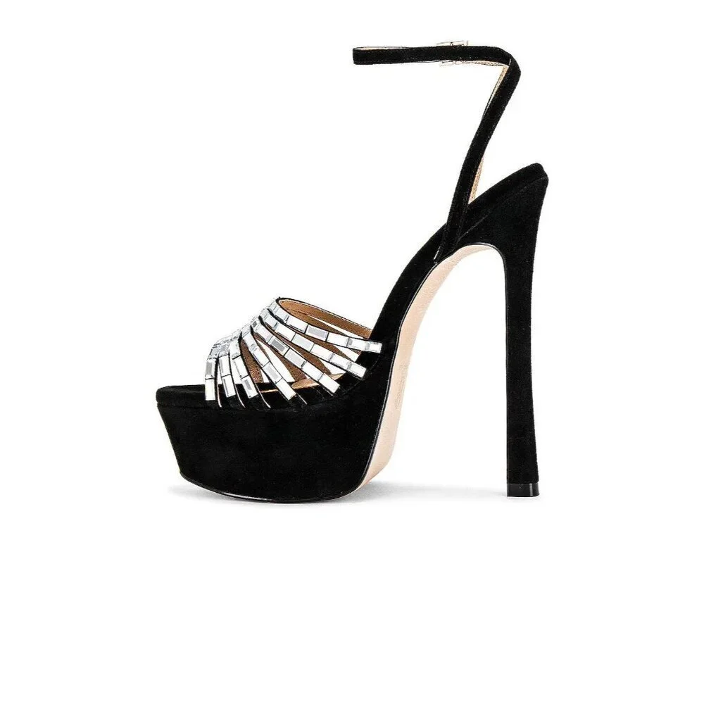 House of Harlow 1960 Audre Platforms in Black 8 New with box Womens High Heels